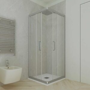 BOX DOCCIA ANGOLARE "ZETA" SILVER | Ceramiche Pa.Na. Group
