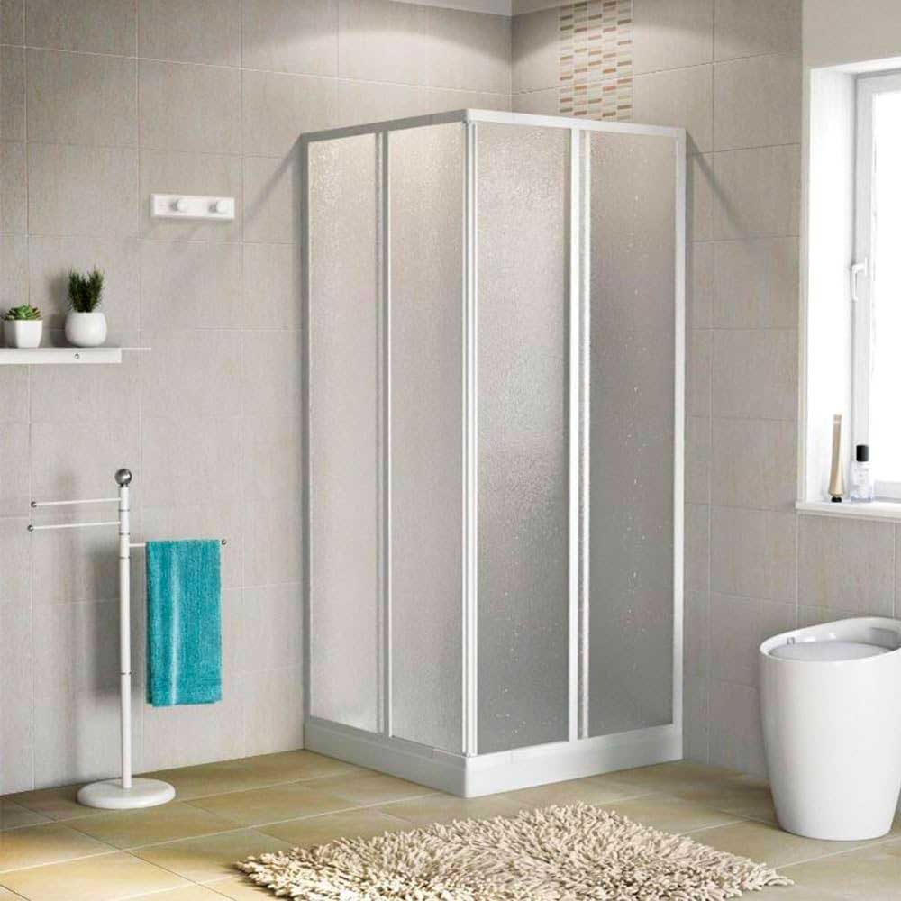 BOX DOCCIA ANGOLARE "SMERALDA" BOLLICINE ACRILICO | Ceramiche Pa.Na. Group
