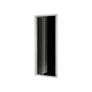 PORTA A SOFFIETTO "SMERALDA"' TRASPARENTE 3MM PROFILO CROMO | Ceramiche Pa.Na. Group