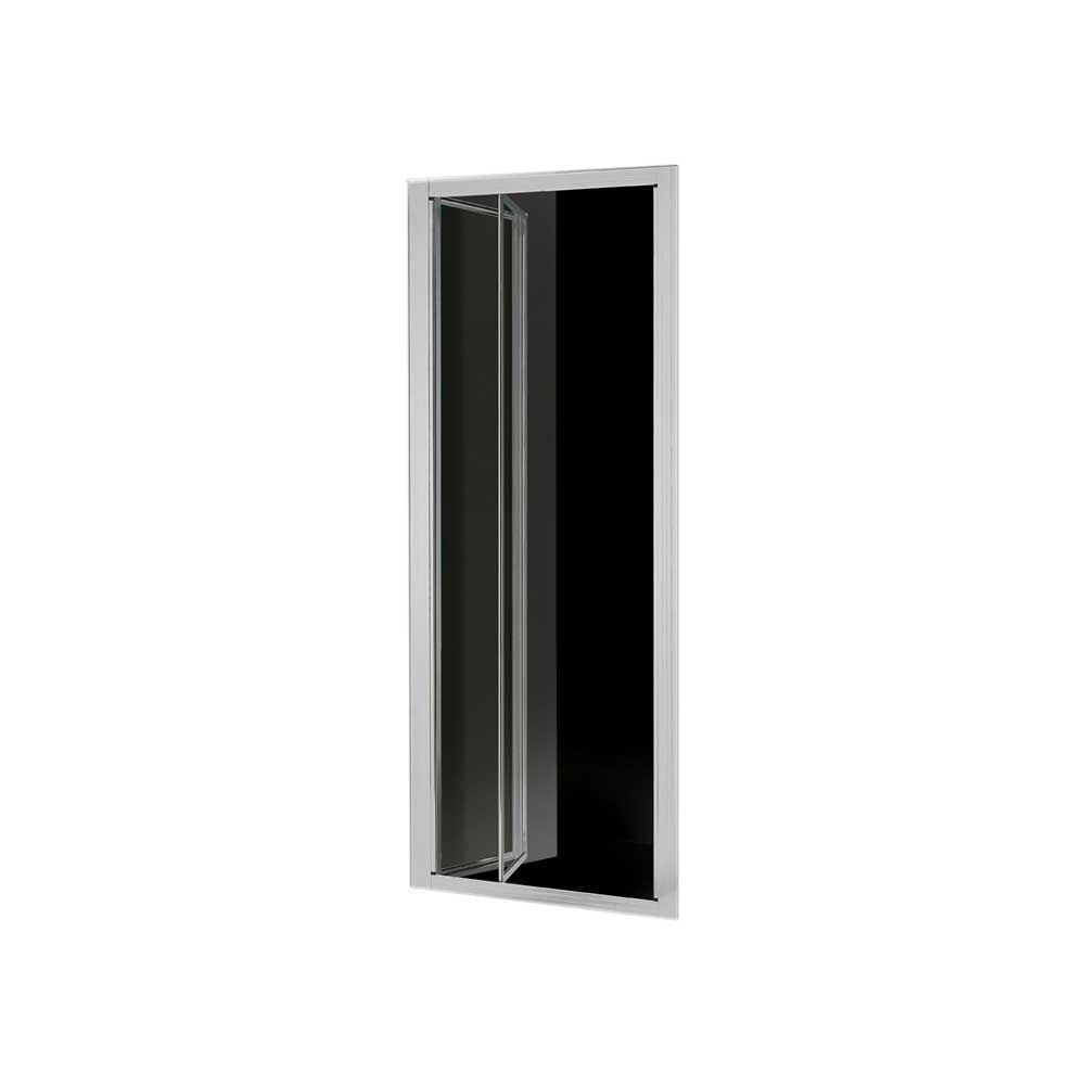 PORTA A SOFFIETTO "SMERALDA"' TRASPARENTE 3MM PROFILO CROMO | Ceramiche Pa.Na. Group