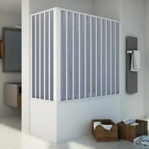 BOX SOPRAVASCA A 2 LATI H.150 A SOFFIETTO IN PVC | Ceramiche Pa.Na. Group