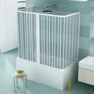 BOX SOPRAVASCA A 3 LATI H.150 A SOFFIETTO IN PVC | Ceramiche Pa.Na. Group