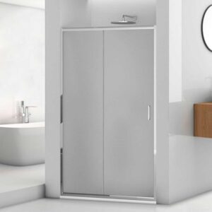 PORTA DOCCIA CON ANTA SCORREVOLE "SIMPLY 2.0" VETRO STAMPATO C PROFILO CROMO | Ceramiche Pa.Na. Group