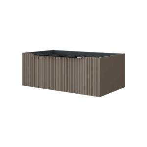CASSETTO SOSPESO APERTO "ICONICA" TAUPE PLISSETTATO | Ceramiche Pa.Na. Group