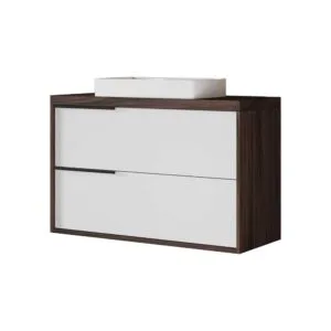 MOBILE DA BAGNO "ISIDE100" CAFFE'/ BAINCO LUCIDO | Ceramiche Pa.Na. Group