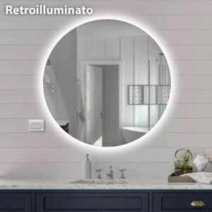 SPECCHIO DA BAGNO ROTONDO RETROILLUMINATO | Ceramiche Pa.Na. Group