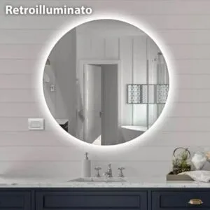 SPECCHIO DA BAGNO ROTONDO RETROILLUMINATO | Ceramiche Pa.Na. Group