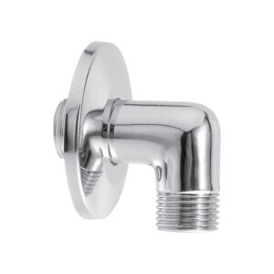 CURVETTA DOCCIA AD ANGOLO CON ROSONE CROMO PESANTE | Ceramiche Pa.Na. Group