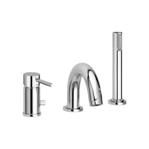 BATTERIA BORDO VASCA CON DOCCETTA ESTRAIBILE "STICK" | Ceramiche Pa.Na. Group