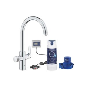 MISCELATORE CON SISTEMA DI FILTRAZIONE ACQUA "BLUE PURE BAUCURVE" | Ceramiche Pa.Na. Group