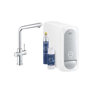 MISCELATORE CON SISTEMA DI FILTRAZIONE CANNA A L GROHE BLUE HOME STARTER KIT — Grohe | Ceramiche Pa.Na.