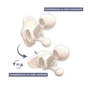 GANCIO APPENDI ABITI UNIVERSALE PER RADIATORE E TERMOARREDO A TUBI | Ceramiche Pa.Na. Group