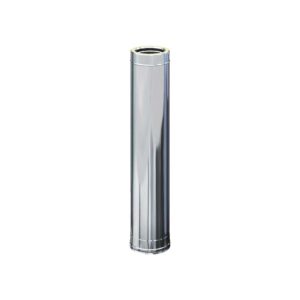 TUBO INOX DOPPIA PARETE DIRITTO 100 CM | Ceramiche Pa.Na. Group