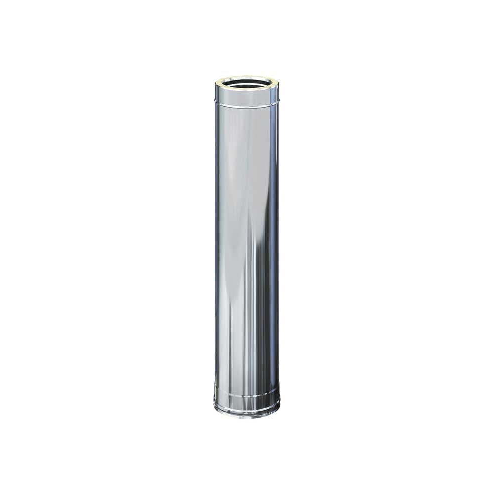 TUBO INOX DOPPIA PARETE DIRITTO 100 CM | Ceramiche Pa.Na. Group