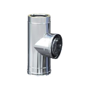 TEE INOX F/F/M 90&deg; DOPPIA PARETE | Ceramiche Pa.Na. Group