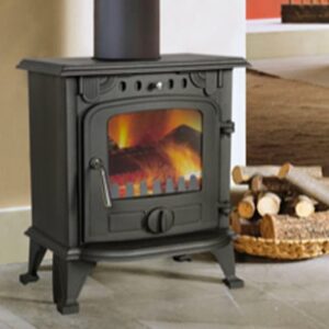 STUFA A LEGNA IN GHISA "FLAME" | Ceramiche Pa.Na. Group