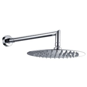 Crolla P-docce &ndash; Braccio Doccia In Ottone Cm 40 Con Soffione Tondo In Acciaio &Oslash;250Mm &mdash; Crolla | Ceramiche Pa.Na.