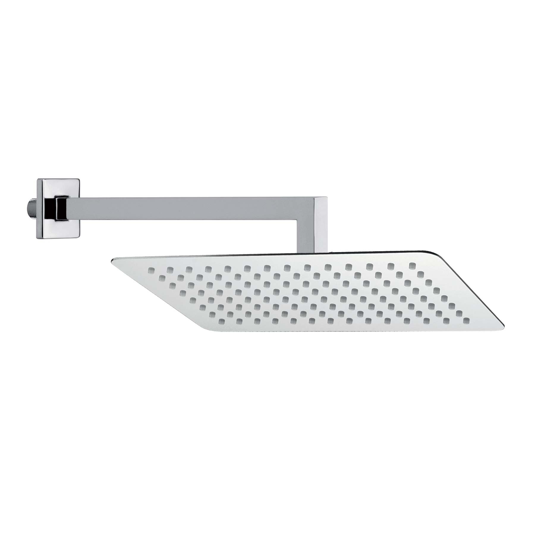 Crolla P-docce – Braccio Doccia Minimal Con Soffione Anticalcare Rettangolare In Acciaio Inox 200X300Mm — Crolla | Ceramiche Pa.Na.