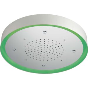 Crolla P-docce &ndash; Soffione Led Tondo &Oslash;57 Bordo Bianco Altezza 8 &mdash; Crolla | Ceramiche Pa.Na.