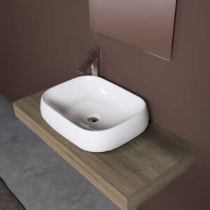 LAVABO DA APPOGGIO IN CERAMICA SPR "OVAL 56" | Ceramiche Pa.Na. Group