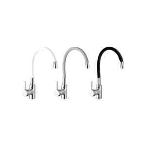 MISCELATORE LAVELLO CUCINA "SOFTLINE" A CANNA IN GOMMA FLESSIBILE | Ceramiche Pa.Na. Group