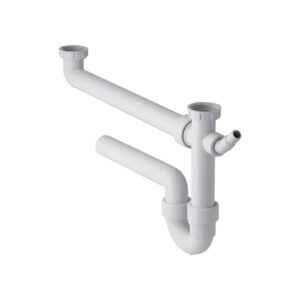 SIFONE PER LAVELLO A 2 VIE CON ATTACCO LAVASTOVIGLIE &mdash; Geberit | Ceramiche Pa.Na.