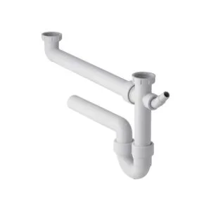 SIFONE PER LAVELLO A 2 VIE CON ATTACCO LAVASTOVIGLIE &mdash; Geberit | Ceramiche Pa.Na.